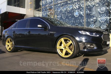 20x8.5 20x10 Simmons FR-CS Gold on FORD FALCON