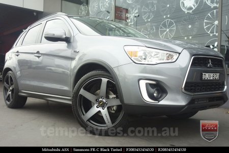 20x8.5 20x10 Simmons FR-C Black Tint NCT on MITSUBISHI ASX