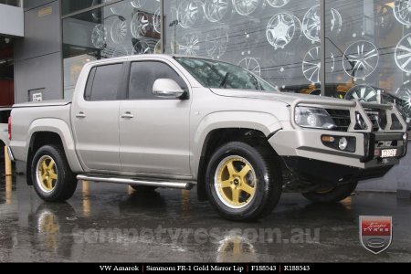 18x8.5 18x9.5 Simmons FR-1 Gold on VW AMAROK