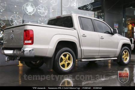 18x8.5 18x9.5 Simmons FR-1 Gold on VW AMAROK