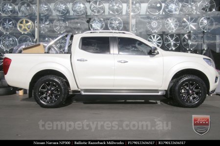 17x9.0 Ballistic Razorback Millworks on NISSAN NAVARA NP300