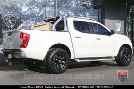 17x9.0 Ballistic Razorback Millworks on NISSAN NAVARA NP300