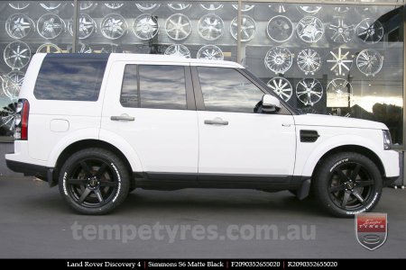 20x9.0 Simmons S6 Matte Black on LAND ROVER DISCOVERY