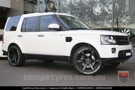 20x9.0 Simmons S6 Matte Black on LAND ROVER DISCOVERY