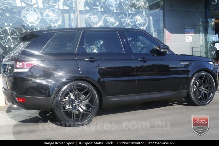 22x9.5 RRSPORT Matte Black on RANGE ROVER SPORT