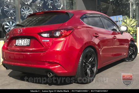 17x7.5 Lenso Spec D MB on MAZDA 3