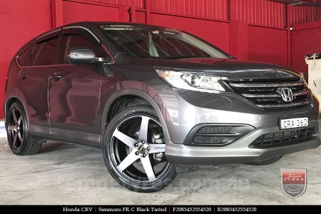 20x8.5 20x10 Simmons FR-C Black Tint NCT on HONDA CRV