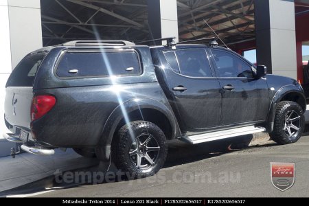 17x8.5 Lenso Z01 Black on MITSUBISHI TRITON