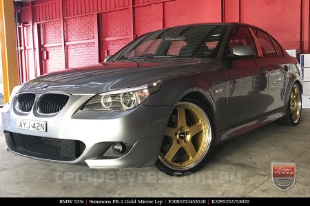 20x8.5 20x9.5 Simmons FR-1 Gold on BMW 5 SERIES