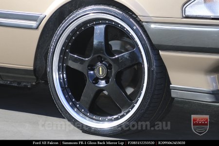 20x8.5 20x9.5 Simmons FR-1 Gloss Black on FORD FALCON