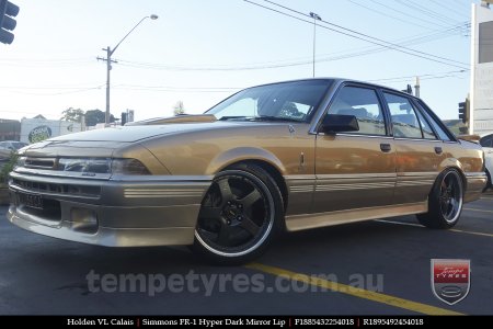 18x8.5 18x9.5 Simmons FR-1 Hyper Dark on HOLDEN CALAIS