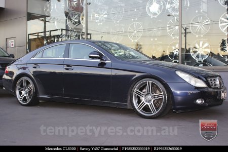 19x8.5 19x9.5 Savoy Y457 Gunmetal on MERCEDES CLS-Class