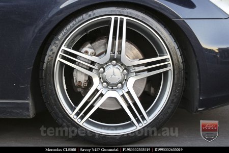 19x8.5 19x9.5 Savoy Y457 Gunmetal on MERCEDES CLS-Class