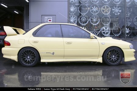 17x7.0 Lenso Type-M - DG on SUBARU WRX