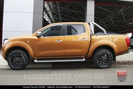 17x9.0 Ballistic Anvil Millworks on NISSAN NAVARA NP300