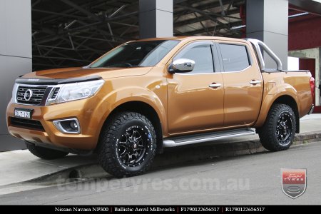 17x9.0 Ballistic Anvil Millworks on NISSAN NAVARA NP300