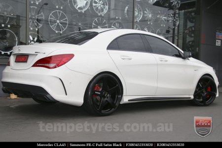 20x8.5 20x10 Simmons FR-C Full Satin Black on MERCEDES CL-Class