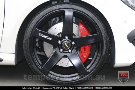 20x8.5 20x10 Simmons FR-C Full Satin Black on MERCEDES CL-Class