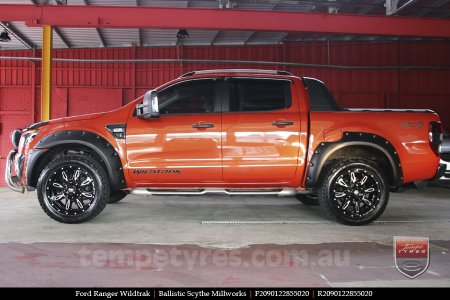 20x9.0 Ballistic Scythe Millworks on FORD RANGER WILDTRAK