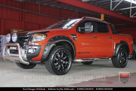 20x9.0 Ballistic Scythe Millworks on FORD RANGER WILDTRAK