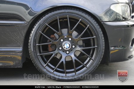 19x8.0 19x9.0 M3CSL Black on BMW E46