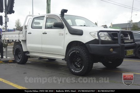 17x8.0 Ballistic BWL Steel on TOYOTA HILUX