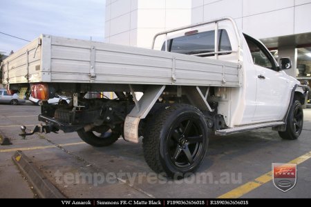 18x8.0 18x9.0 Simmons FR-C Matte Black NCT on VW AMAROK