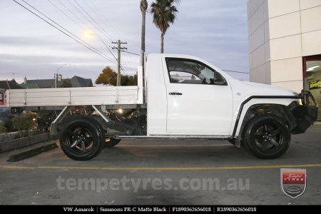 18x8.0 18x9.0 Simmons FR-C Matte Black NCT on VW AMAROK