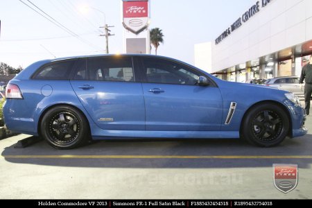 18x8.5 18x9.5 Simmons FR-1 Satin Black on HOLDEN COMMODORE VF