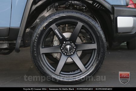 22x9.5 Simmons S6 Matte Black on TOYOTA FJ CRUISER