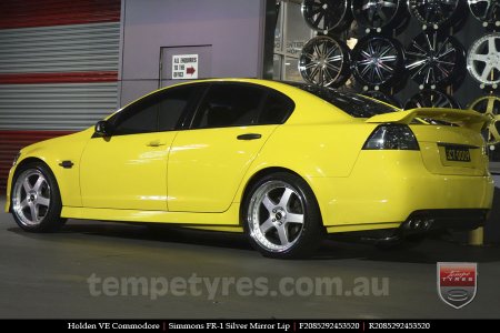 20x8.5 20x9.5 Simmons FR-1 Silver on HOLDEN COMMODORE VE