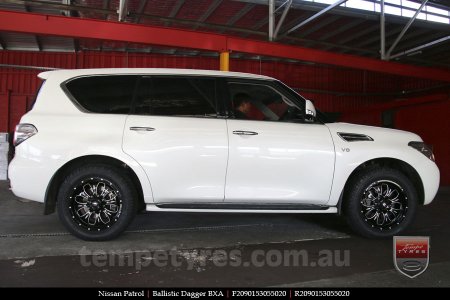 20x9.0 Ballistic Dagger BXA on NISSAN PATROL