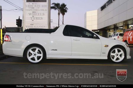 20x8.5 20x9.5 Simmons FR-1 White on HOLDEN COMMODORE VE