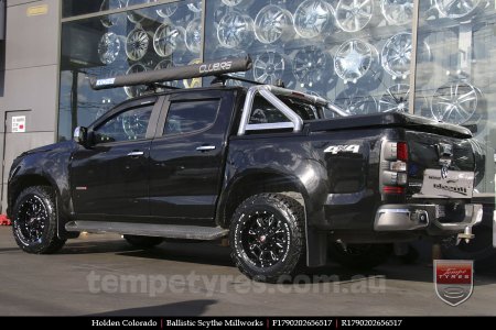 17x9.0 Ballistic Scythe Millworks on HOLDEN COLORADO