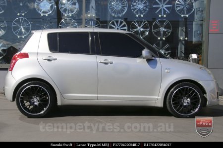 17x7.0 Lenso Type-M - MBJ on SUZUKI SWIFT