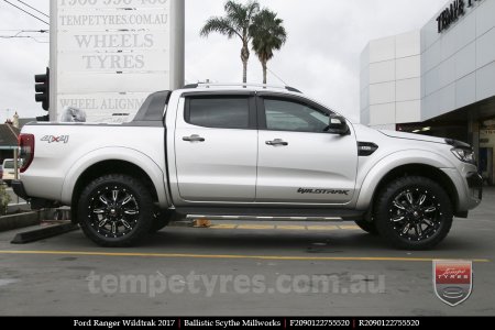 20x9.0 Ballistic Scythe Millworks on FORD RANGER WILDTRAK