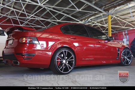 20x8.5 20x10 Sothis SC100 BFM on HOLDEN COMMODORE VE