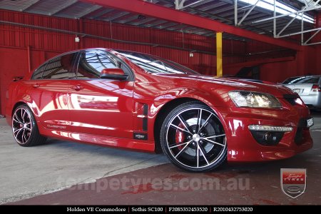 20x8.5 20x10 Sothis SC100 BFM on HOLDEN COMMODORE VE