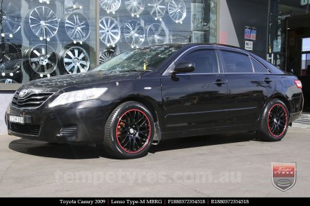 18x8.0 Lenso Type-M MBRG on TOYOTA CAMRY