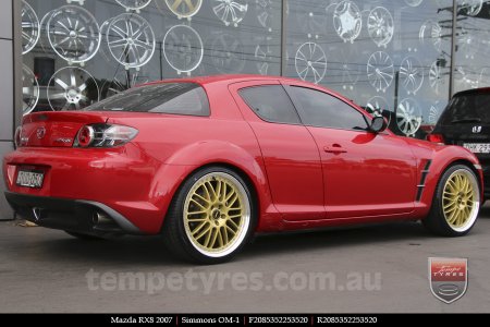 20x8.5 20x9.5 Simmons OM-1 Gold on MAZDA RX8