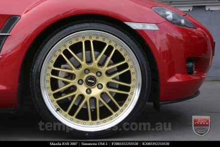 20x8.5 20x9.5 Simmons OM-1 Gold on MAZDA RX8