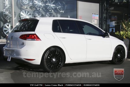 18x8.0 Lenso Como Black on VW GOLF