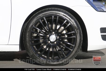 18x8.0 Lenso Como Black on VW GOLF