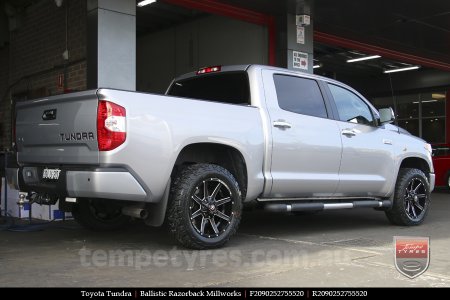 20x9.0 Ballistic Razorback Millworks on TOYOTA TUNDRA