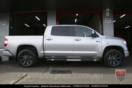 20x9.0 Ballistic Razorback Millworks on TOYOTA TUNDRA