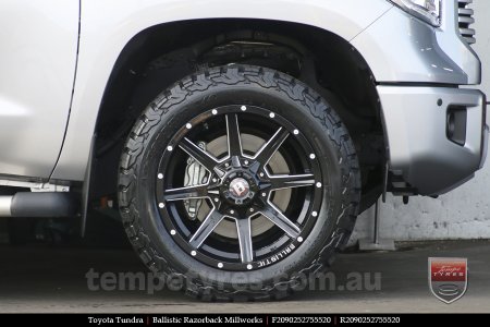 20x9.0 Ballistic Razorback Millworks on TOYOTA TUNDRA