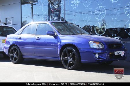 18x8.0 Akuza Axis 848 FB on SUBARU IMPREZA