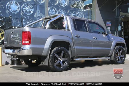 20x8.5 20x10 Simmons FR-C Black Tint NCT on VW AMAROK