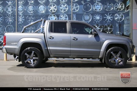 20x8.5 20x10 Simmons FR-C Black Tint NCT on VW AMAROK