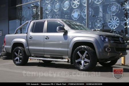 20x8.5 20x10 Simmons FR-C Black Tint NCT on VW AMAROK